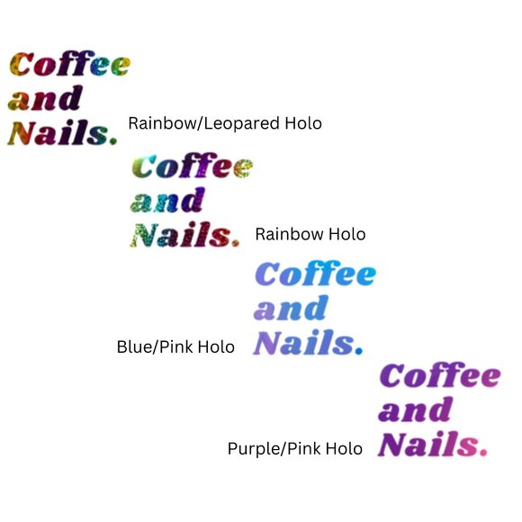 Coffee & Nails.-Vinyl Decals-Cool Sticker-Funny Sticker-Lap… - Picture 4 of 4